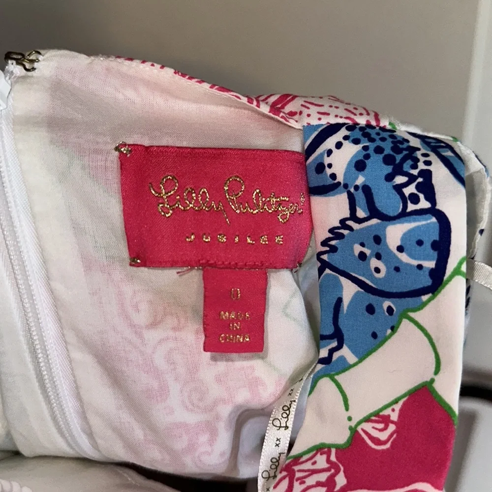 Lilly Pulitzer Beaded Patchwork Shift Dress - Picture 3 of 5